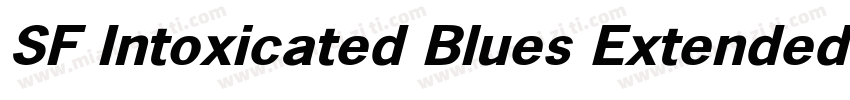 SF Intoxicated Blues Extended Oblique字体转换
